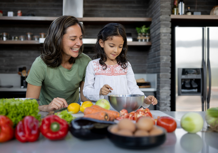 cuisiner en famille avec les enfants pour le régime méditerranéen